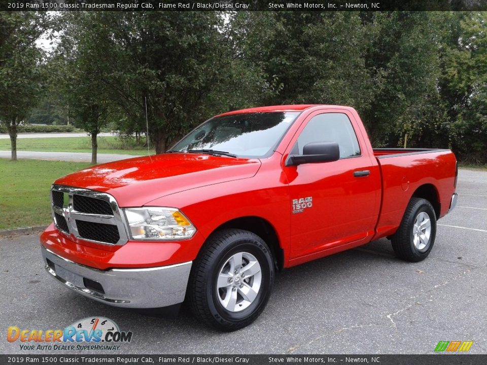 Front 3/4 View of 2019 Ram 1500 Classic Tradesman Regular Cab Photo #2