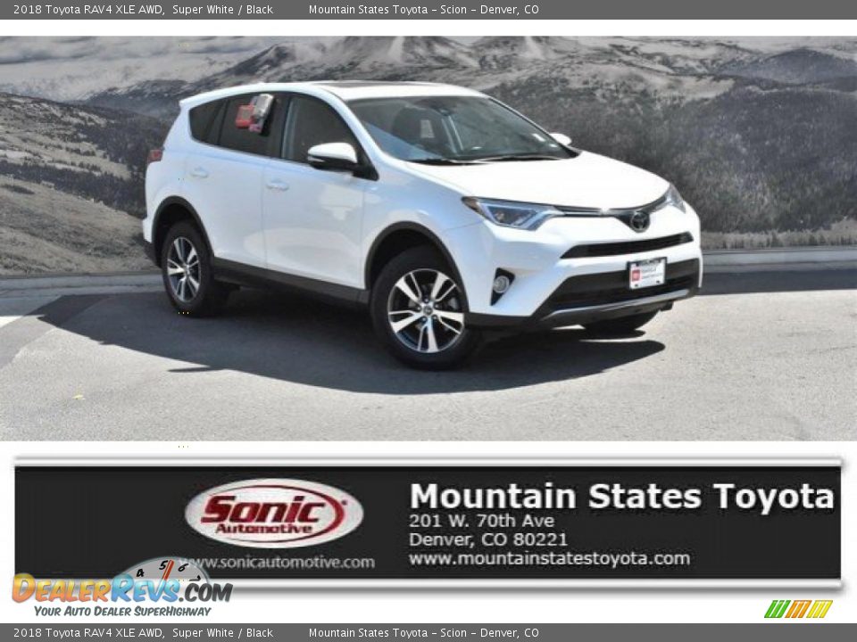 2018 Toyota RAV4 XLE AWD Super White / Black Photo #1