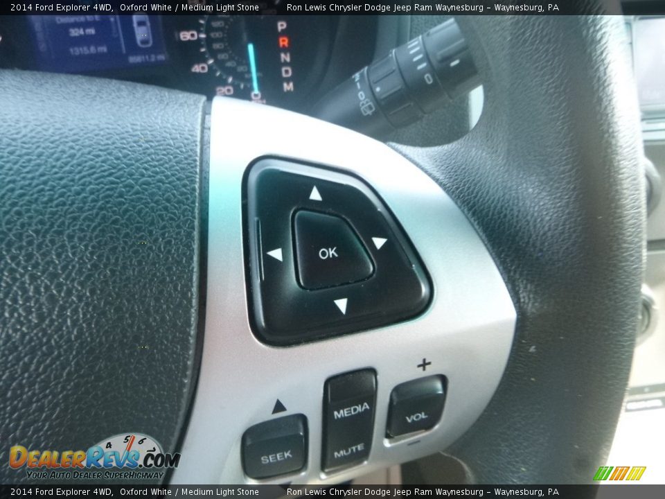 2014 Ford Explorer 4WD Oxford White / Medium Light Stone Photo #19