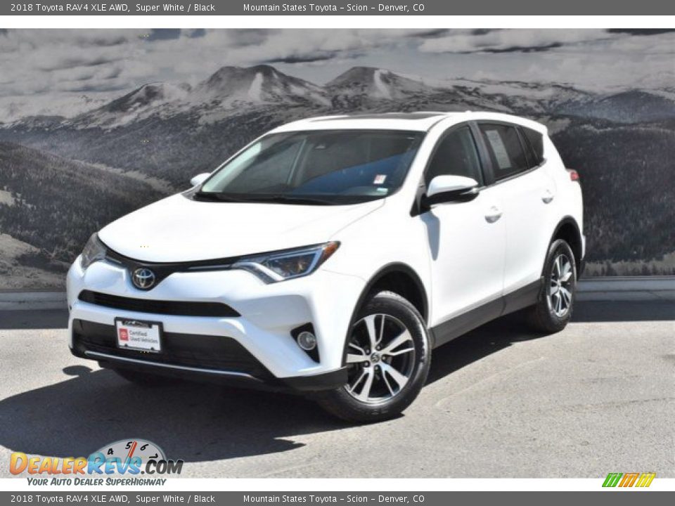 2018 Toyota RAV4 XLE AWD Super White / Black Photo #5