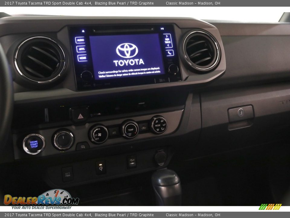2017 Toyota Tacoma TRD Sport Double Cab 4x4 Blazing Blue Pearl / TRD Graphite Photo #9