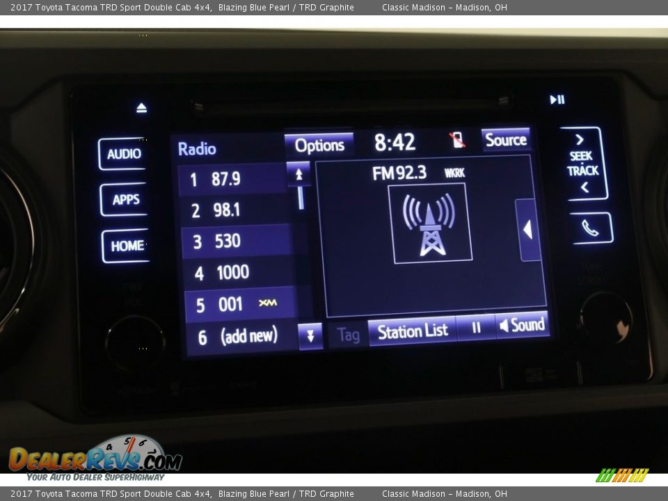 2017 Toyota Tacoma TRD Sport Double Cab 4x4 Blazing Blue Pearl / TRD Graphite Photo #11