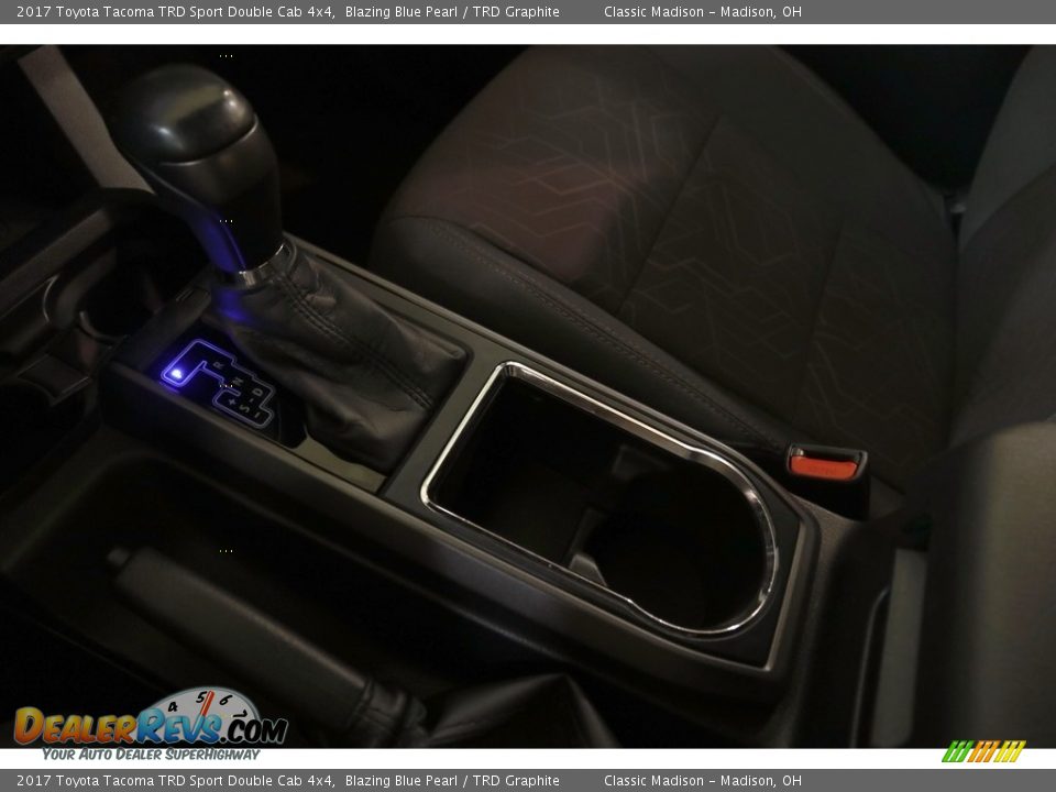 2017 Toyota Tacoma TRD Sport Double Cab 4x4 Blazing Blue Pearl / TRD Graphite Photo #16
