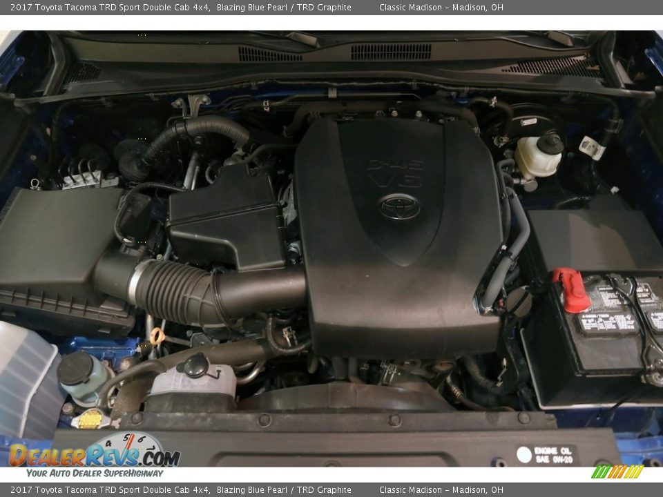2017 Toyota Tacoma TRD Sport Double Cab 4x4 Blazing Blue Pearl / TRD Graphite Photo #21
