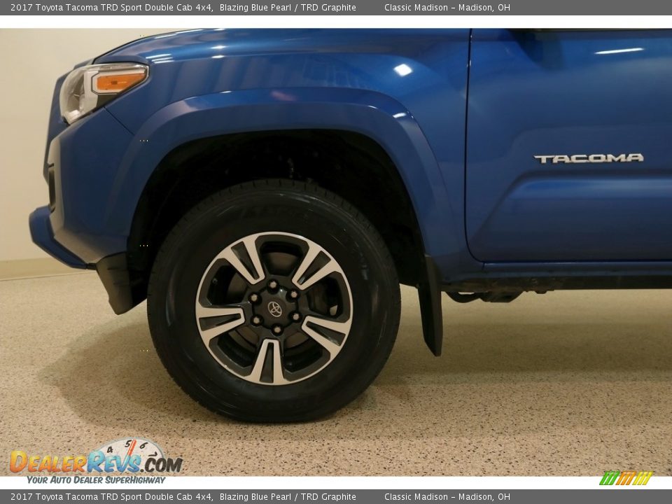 2017 Toyota Tacoma TRD Sport Double Cab 4x4 Blazing Blue Pearl / TRD Graphite Photo #22