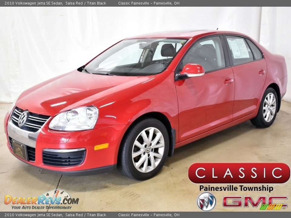 2010 Volkswagen Jetta SE Sedan Salsa Red / Titan Black Photo #1