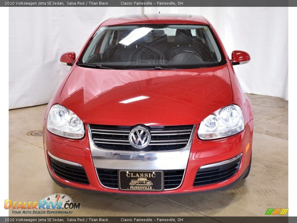 2010 Volkswagen Jetta SE Sedan Salsa Red / Titan Black Photo #4