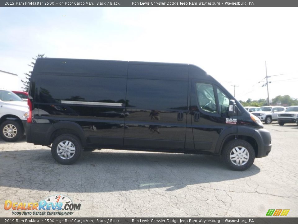 2019 Ram ProMaster 2500 High Roof Cargo Van Black / Black Photo #6