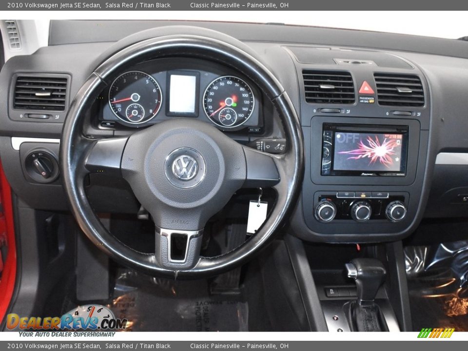 2010 Volkswagen Jetta SE Sedan Salsa Red / Titan Black Photo #13