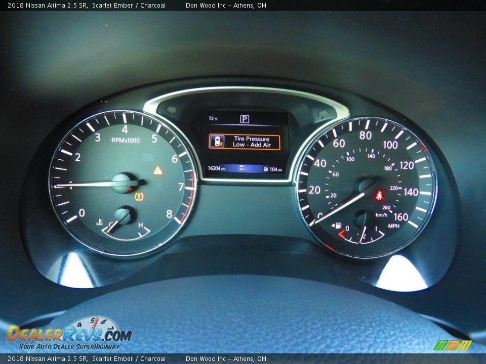 2018 Nissan Altima 2.5 SR Scarlet Ember / Charcoal Photo #27