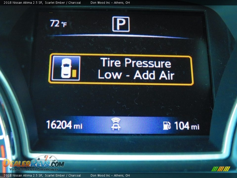 2018 Nissan Altima 2.5 SR Scarlet Ember / Charcoal Photo #28