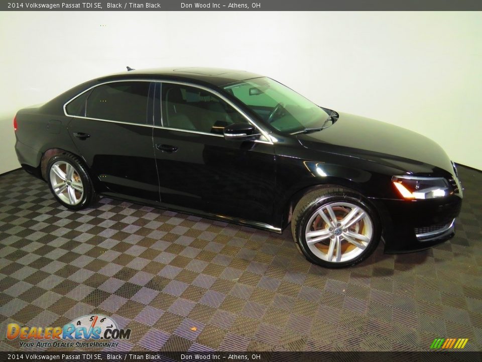 2014 Volkswagen Passat TDI SE Black / Titan Black Photo #3