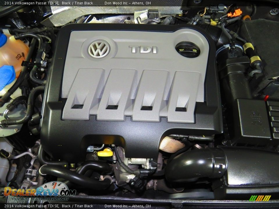 2014 Volkswagen Passat TDI SE Black / Titan Black Photo #7