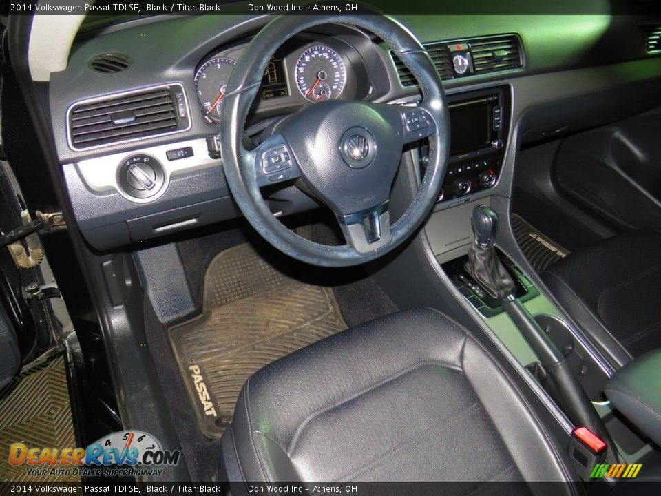 2014 Volkswagen Passat TDI SE Black / Titan Black Photo #20