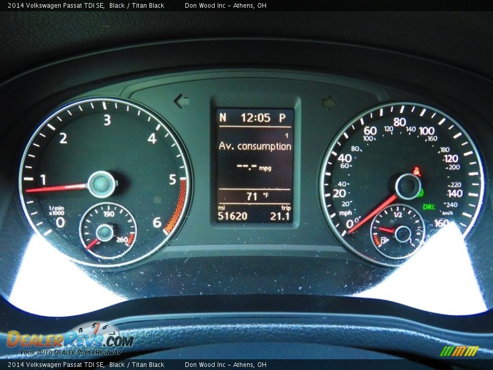 2014 Volkswagen Passat TDI SE Black / Titan Black Photo #30