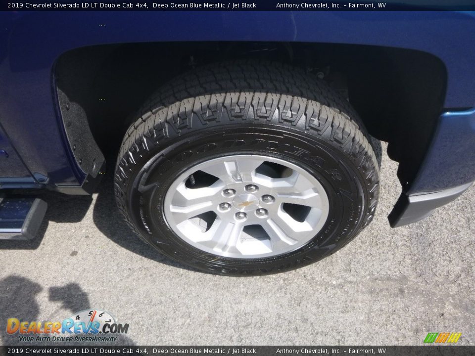 2019 Chevrolet Silverado LD LT Double Cab 4x4 Deep Ocean Blue Metallic / Jet Black Photo #2