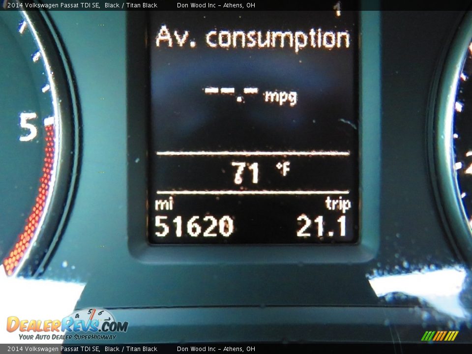2014 Volkswagen Passat TDI SE Black / Titan Black Photo #31