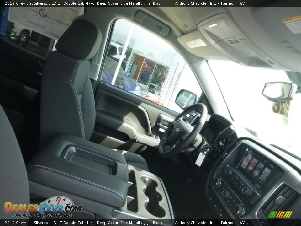 2019 Chevrolet Silverado LD LT Double Cab 4x4 Deep Ocean Blue Metallic / Jet Black Photo #3