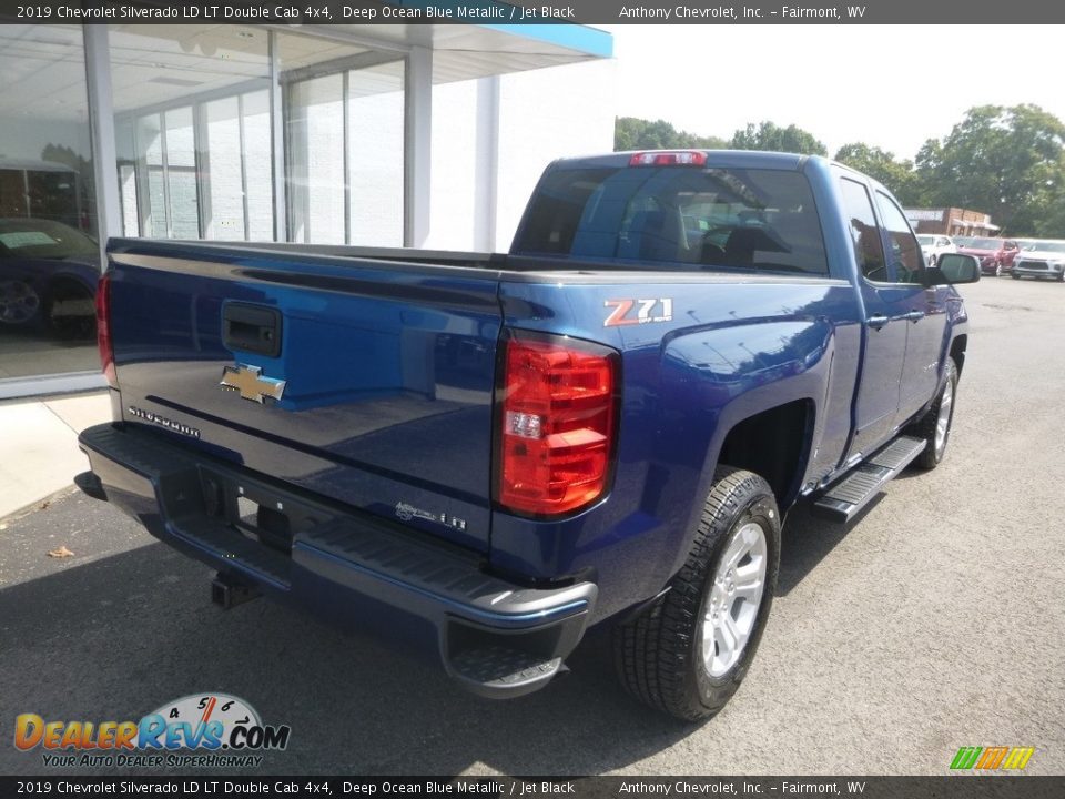 2019 Chevrolet Silverado LD LT Double Cab 4x4 Deep Ocean Blue Metallic / Jet Black Photo #7