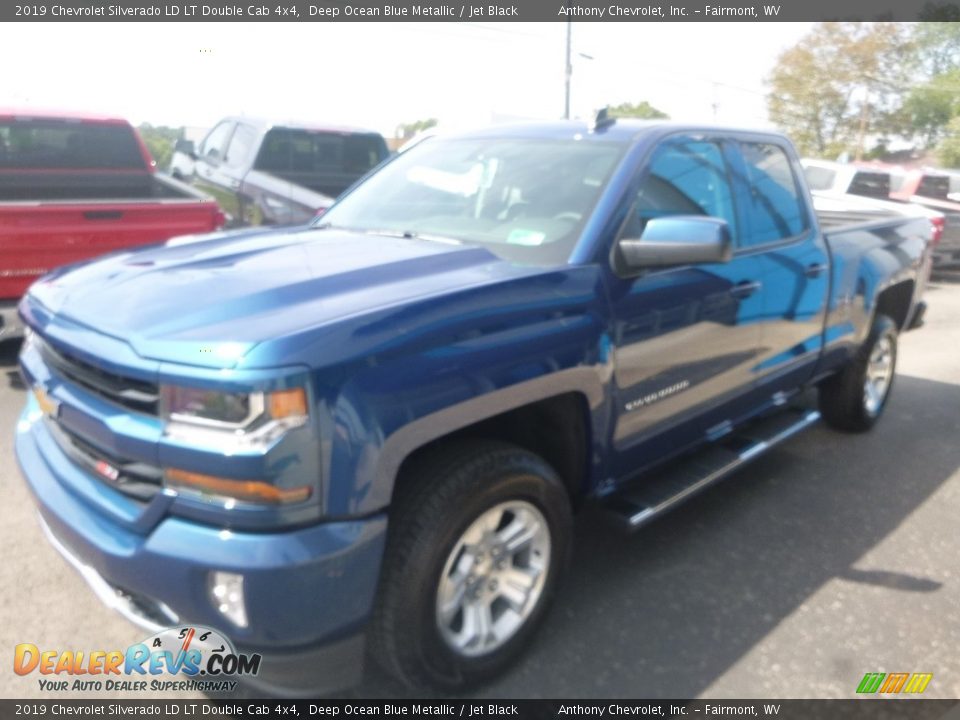 2019 Chevrolet Silverado LD LT Double Cab 4x4 Deep Ocean Blue Metallic / Jet Black Photo #10