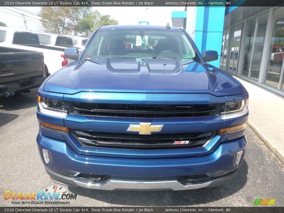 2019 Chevrolet Silverado LD LT Double Cab 4x4 Deep Ocean Blue Metallic / Jet Black Photo #11