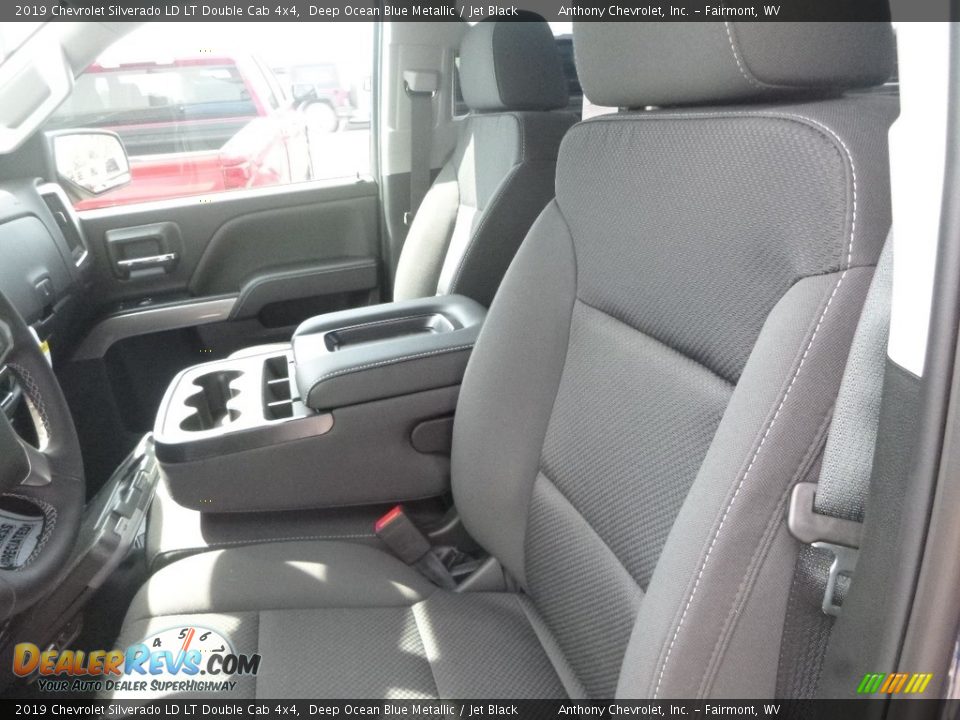 2019 Chevrolet Silverado LD LT Double Cab 4x4 Deep Ocean Blue Metallic / Jet Black Photo #12