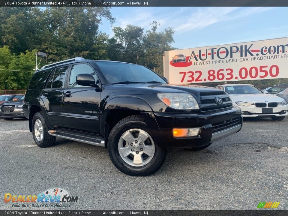 2004 Toyota 4Runner Limited 4x4 Black / Stone Photo #1
