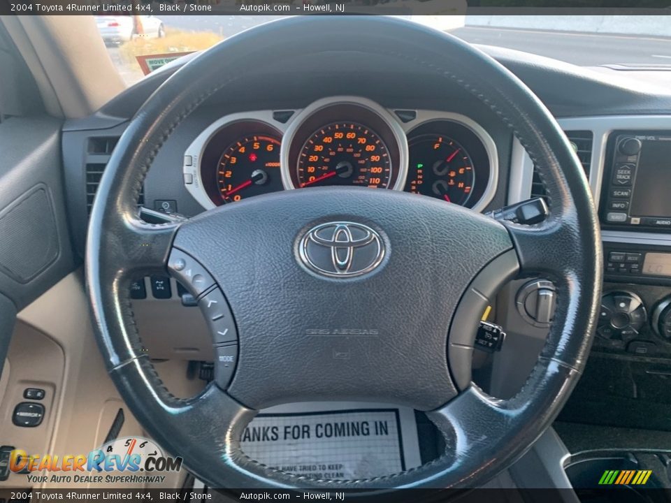 2004 Toyota 4Runner Limited 4x4 Black / Stone Photo #17