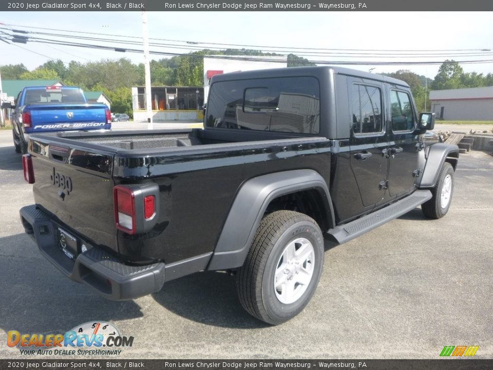 2020 Jeep Gladiator Sport 4x4 Black / Black Photo #5