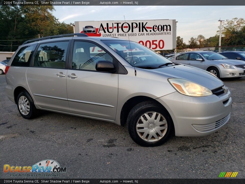 2004 Toyota Sienna CE Silver Shadow Pearl / Fawn Beige Photo #1