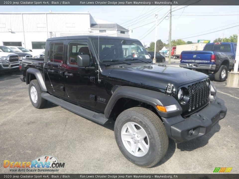 2020 Jeep Gladiator Sport 4x4 Black / Black Photo #7