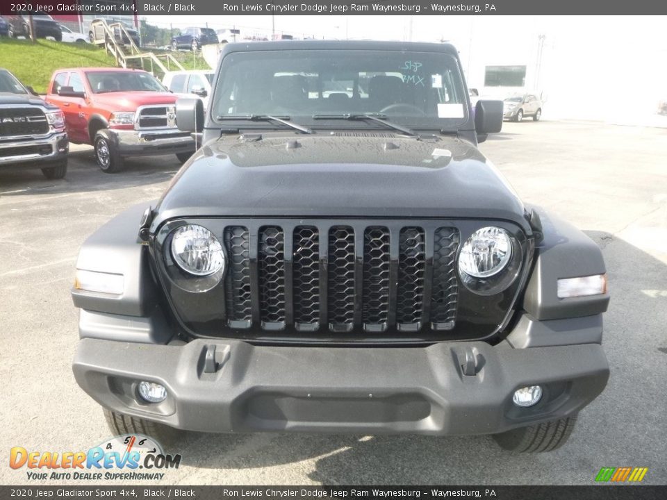 2020 Jeep Gladiator Sport 4x4 Black / Black Photo #8