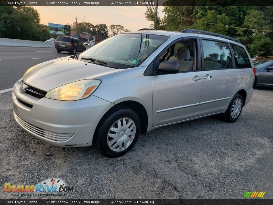 2004 Toyota Sienna CE Silver Shadow Pearl / Fawn Beige Photo #6