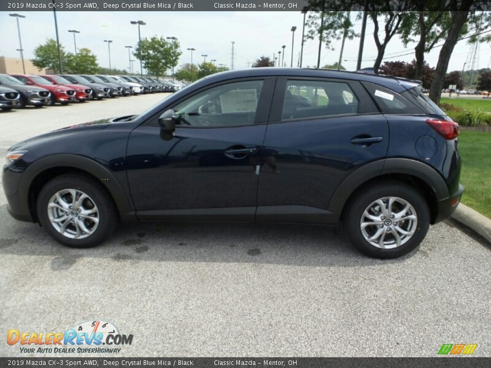 2019 Mazda CX-3 Sport AWD Deep Crystal Blue Mica / Black Photo #4