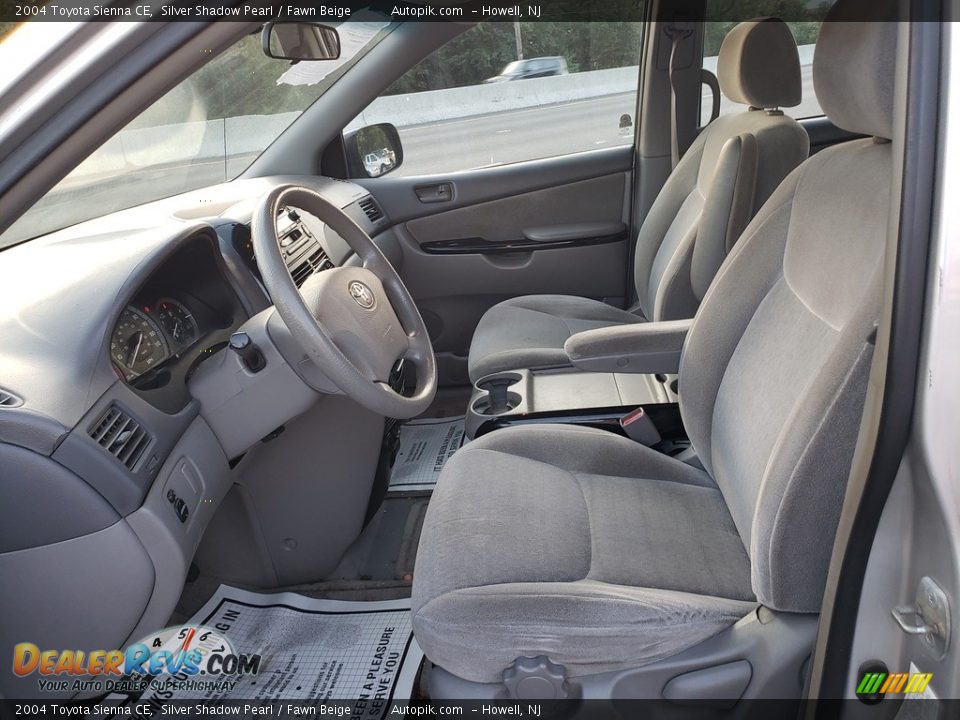 2004 Toyota Sienna CE Silver Shadow Pearl / Fawn Beige Photo #8