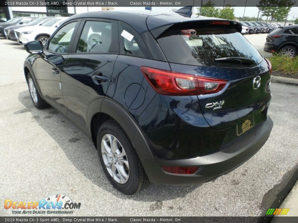 2019 Mazda CX-3 Sport AWD Deep Crystal Blue Mica / Black Photo #5