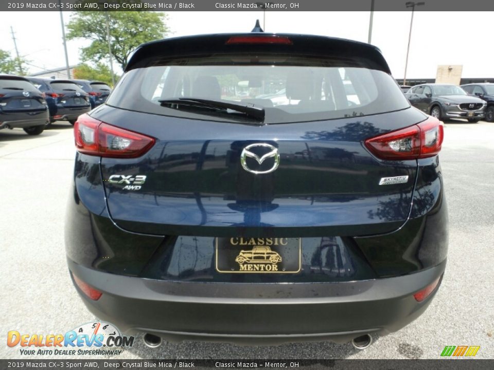 2019 Mazda CX-3 Sport AWD Deep Crystal Blue Mica / Black Photo #6