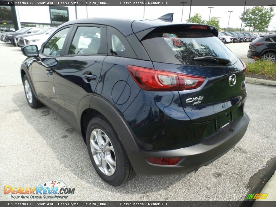 2019 Mazda CX-3 Sport AWD Deep Crystal Blue Mica / Black Photo #5