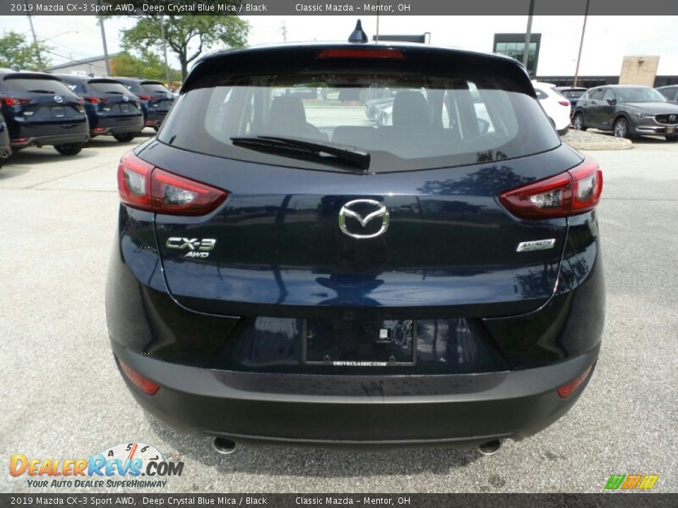 2019 Mazda CX-3 Sport AWD Deep Crystal Blue Mica / Black Photo #6