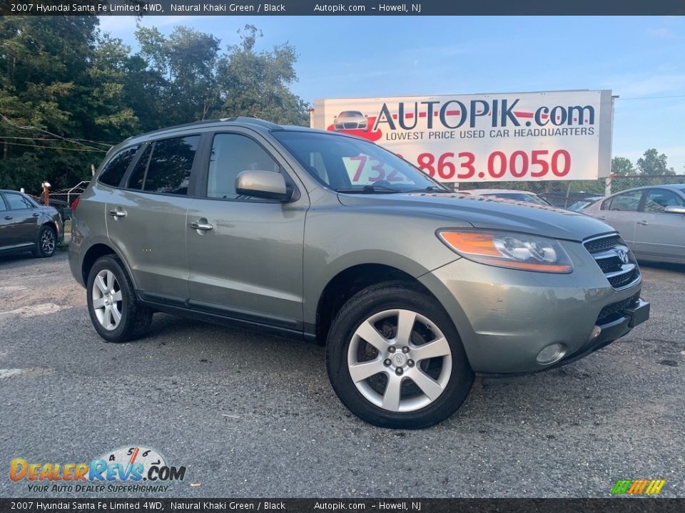 2007 Hyundai Santa Fe Limited 4WD Natural Khaki Green / Black Photo #1