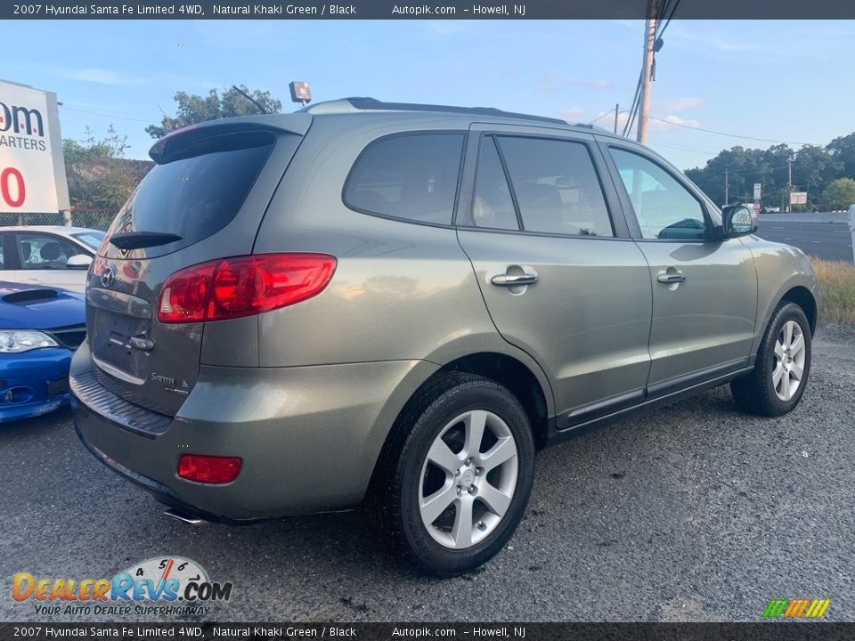 2007 Hyundai Santa Fe Limited 4WD Natural Khaki Green / Black Photo #3