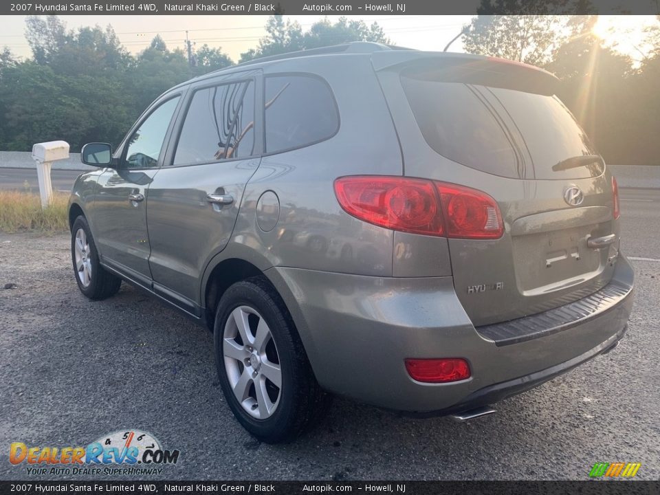 2007 Hyundai Santa Fe Limited 4WD Natural Khaki Green / Black Photo #5