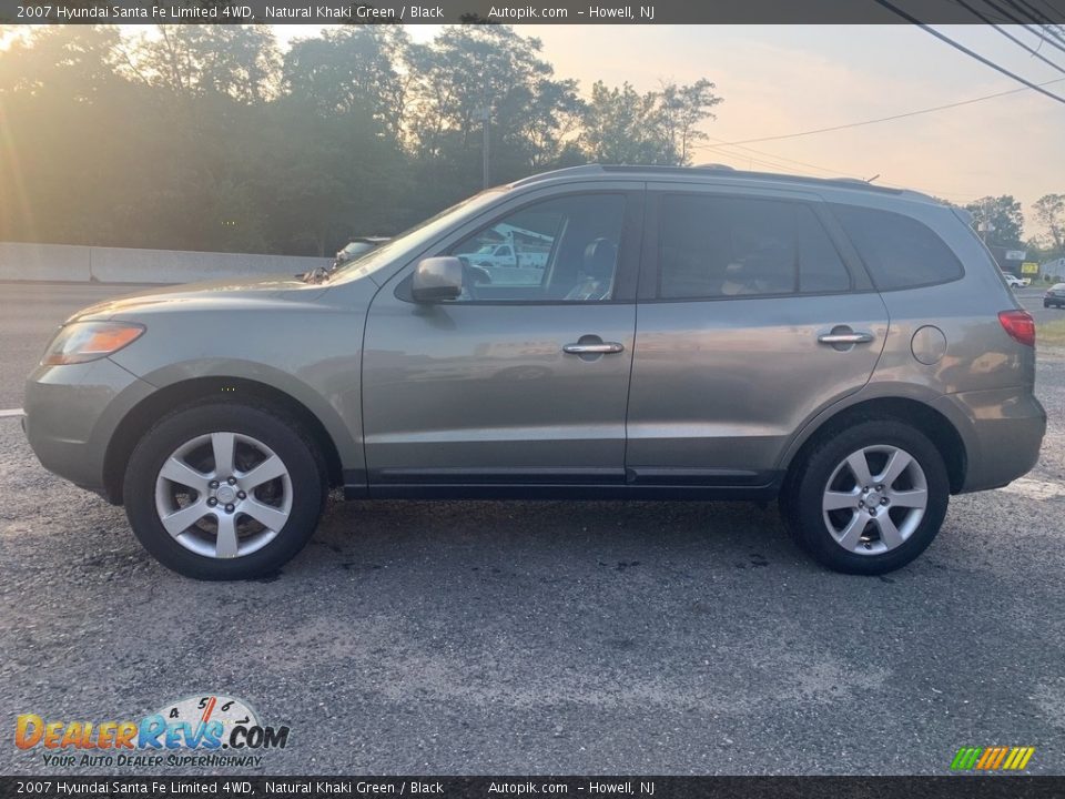 2007 Hyundai Santa Fe Limited 4WD Natural Khaki Green / Black Photo #6