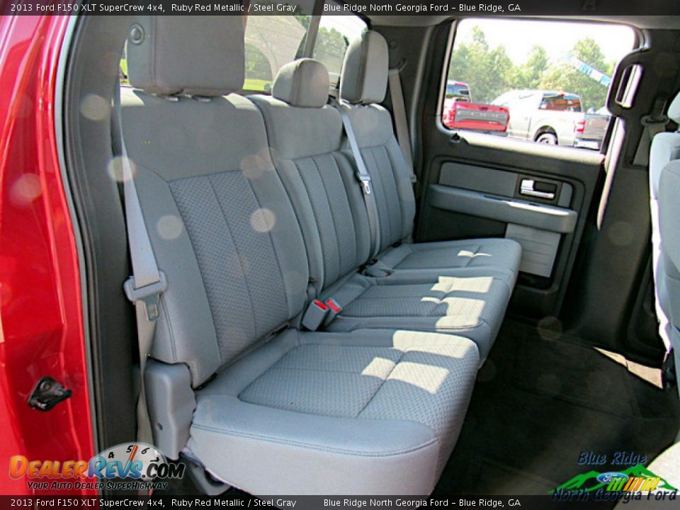 2013 Ford F150 XLT SuperCrew 4x4 Ruby Red Metallic / Steel Gray Photo #12