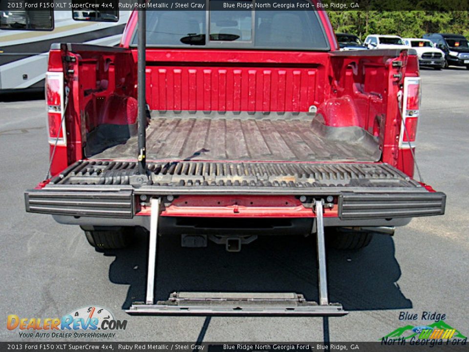 2013 Ford F150 XLT SuperCrew 4x4 Ruby Red Metallic / Steel Gray Photo #13