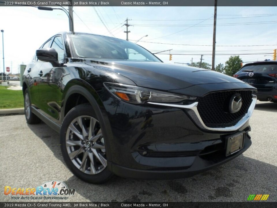 2019 Mazda CX-5 Grand Touring AWD Jet Black Mica / Black Photo #1