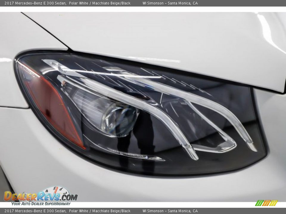 2017 Mercedes-Benz E 300 Sedan Polar White / Macchiato Beige/Black Photo #3