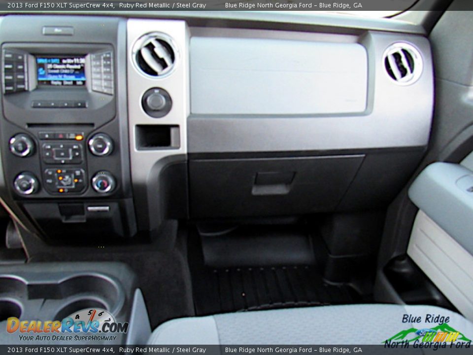 2013 Ford F150 XLT SuperCrew 4x4 Ruby Red Metallic / Steel Gray Photo #16