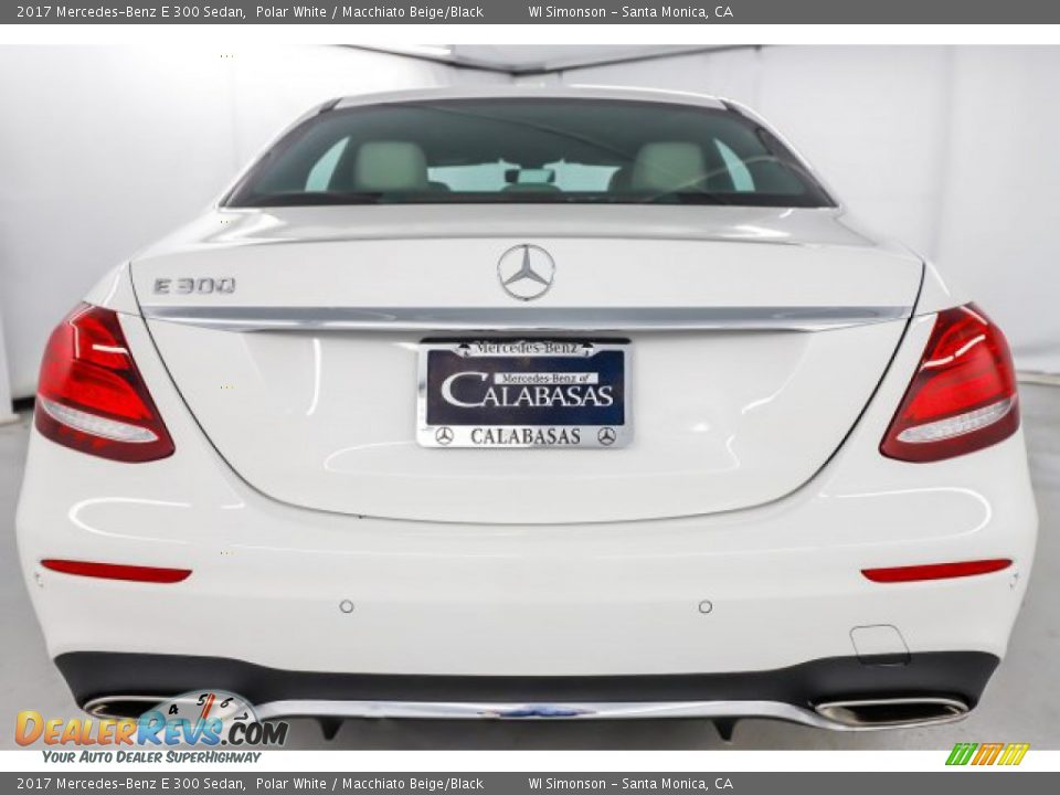 2017 Mercedes-Benz E 300 Sedan Polar White / Macchiato Beige/Black Photo #6