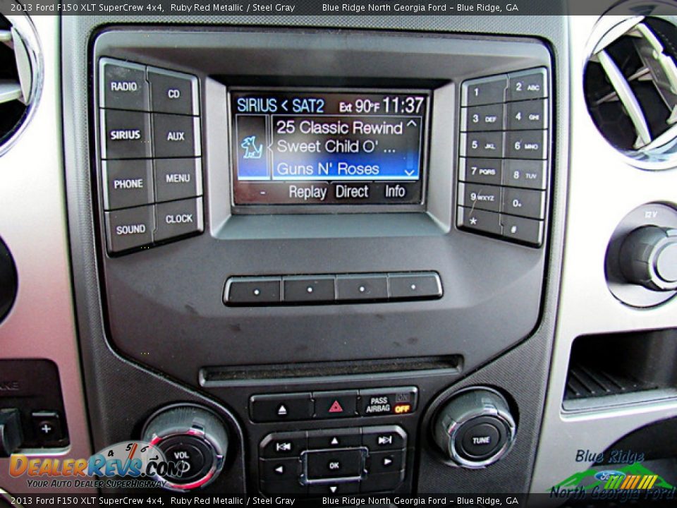 2013 Ford F150 XLT SuperCrew 4x4 Ruby Red Metallic / Steel Gray Photo #19